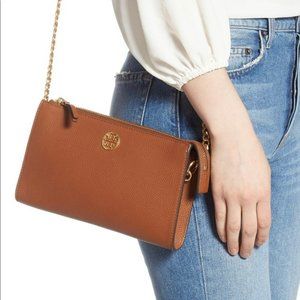 Tory Burch Mini Everly Leather Crossbody Bag